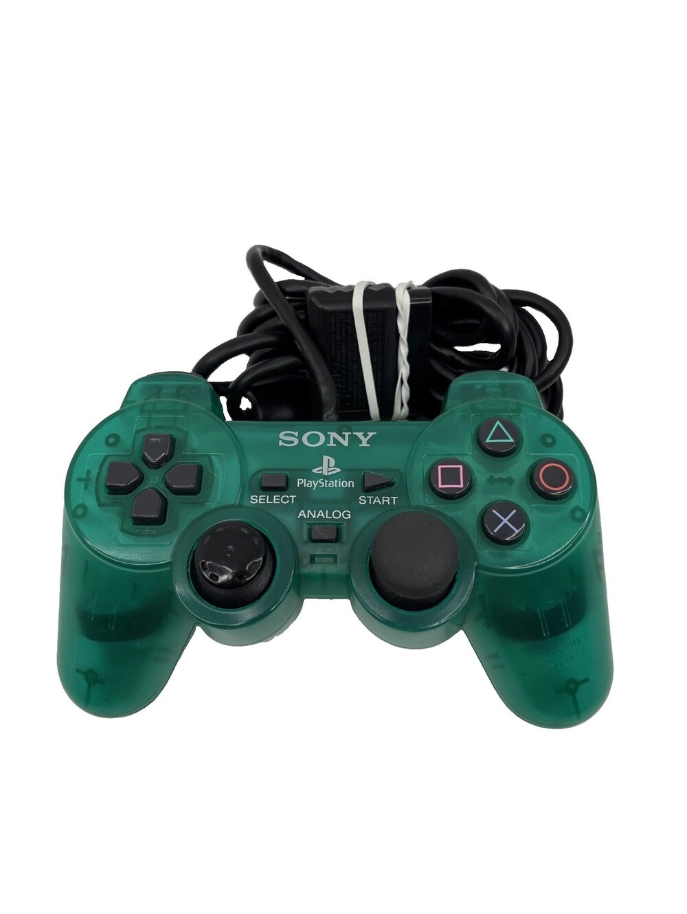 Sony PlayStation PS2 Controller Emerald Green Analog SCPH-10010 OEM Tested